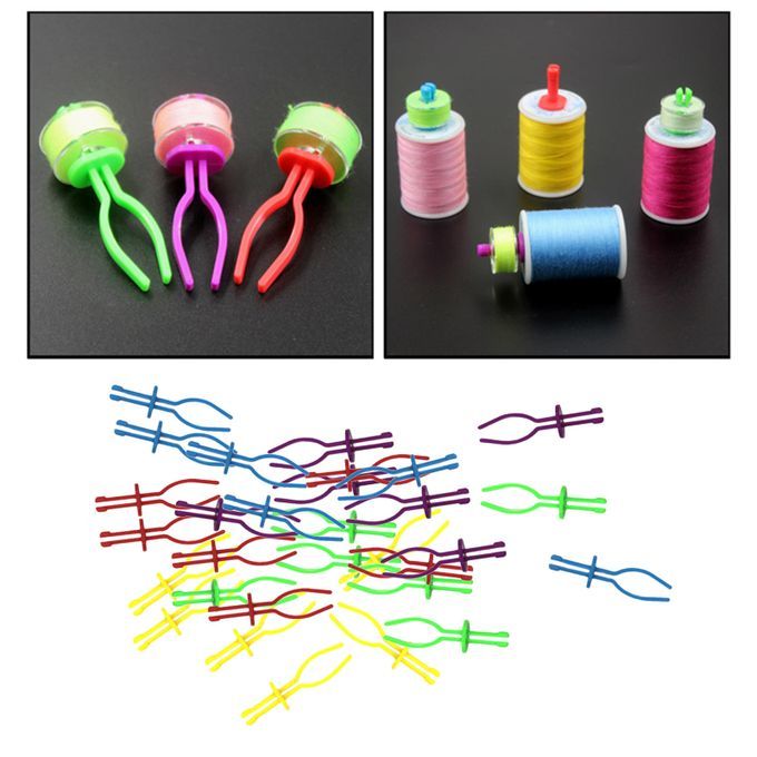 30x Bobbin Thread Holder Embroidery Thread Clip Clamps Spool Bobbin