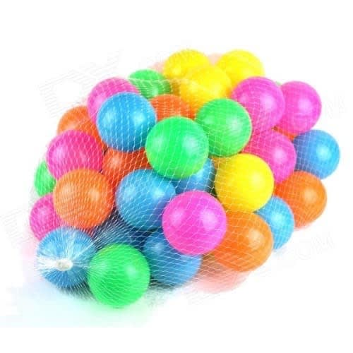50pcs Baby Child Friendly Plastic Pool Balls - Multicolour Beautiful