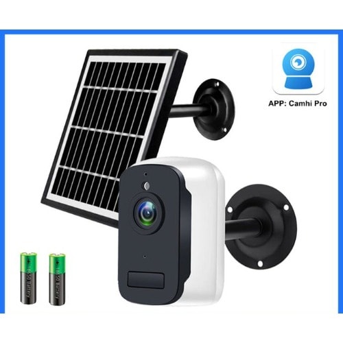 Solar Powered Cctv Wireless Wifi Ip Camera 1080p - 3mp