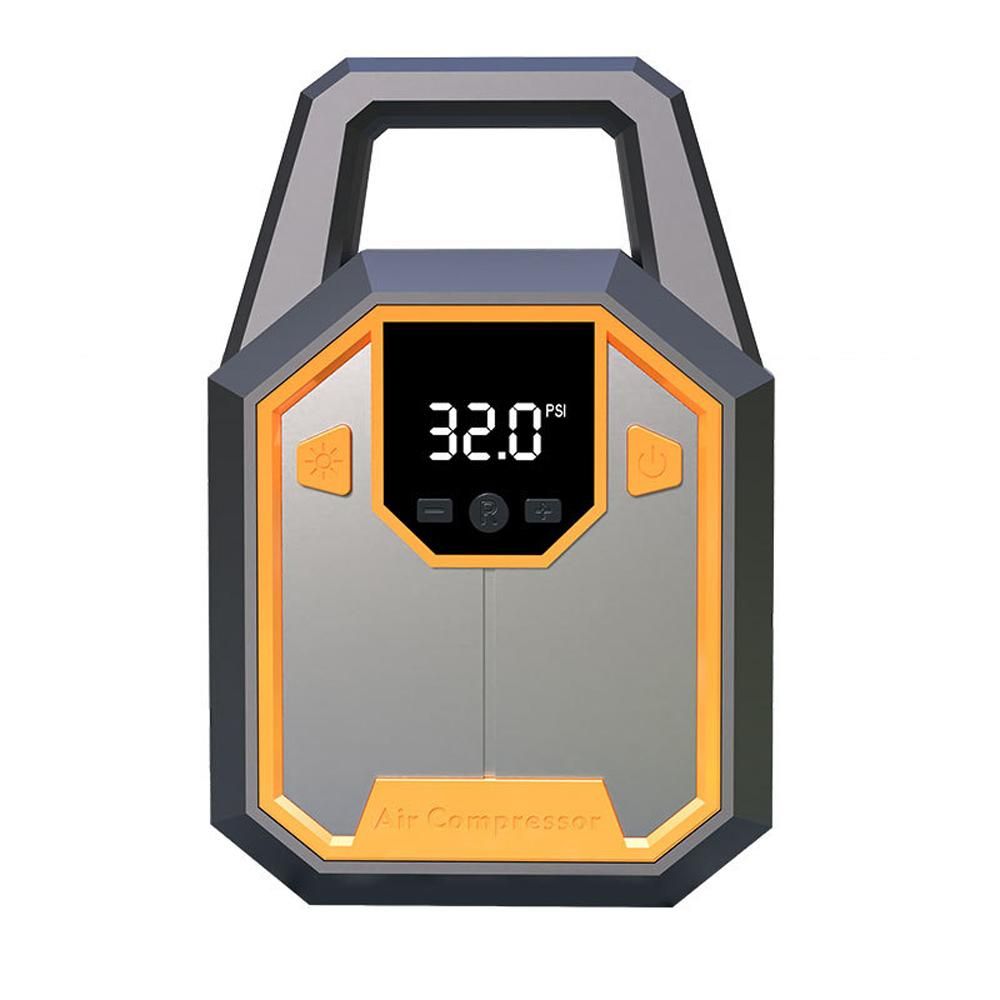 Car Air Pump 120PSI Electric Air Compressor Portable Digital Tire Inflator Support Preset Pressure Auto-Off Function with LED Light for Car Motorcycle Bicycle Tires Balls