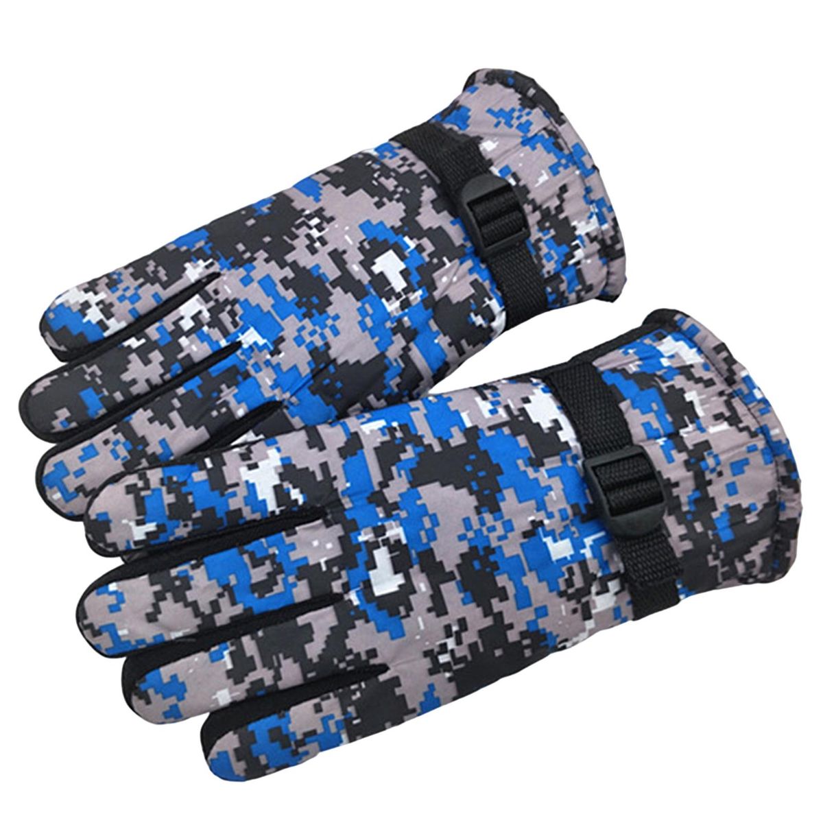 1 Pair Hunting Printed Non-slip Thermal Blue