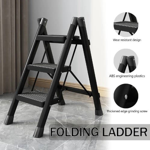 Foldable Multipurpose Handgrip Ladder- 3 Steps