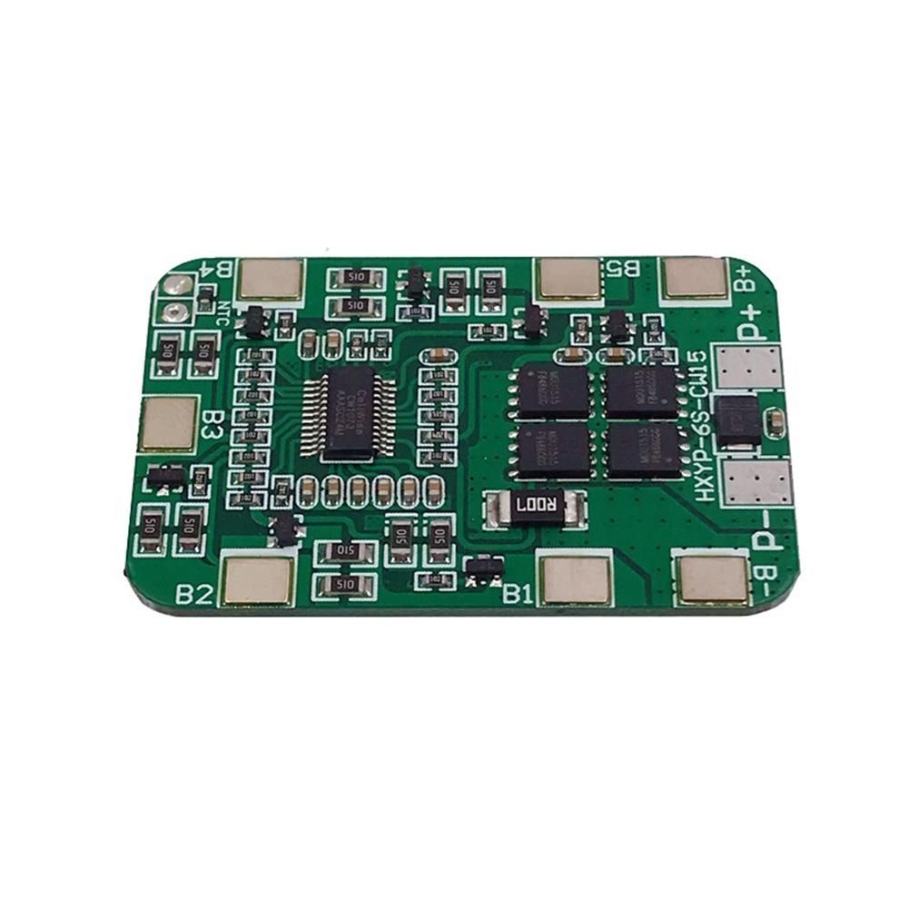 6S 25.2V 20A BMS Lithium Battery Board for 24V Battery Pack