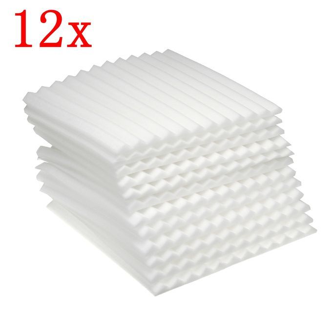 12x Soundproof Foams Sponge Sound Insulation Acoustic Studio