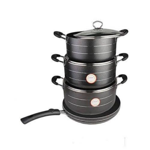 3 Sets Of Non-sticky Pots. With Fry Pan