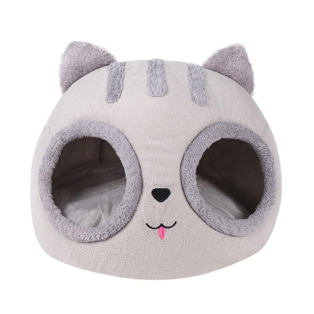 Cat Cave Bed, Cat Head Type Cat Nest, Semi-enclosed Self-Warming Pet Bed, Cat Dog Deep Sleep Cave Nest Removable Washable Cushion for Cat and Small Dogs