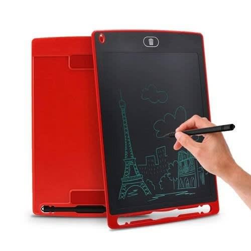 8.5" Kids Electronic LCD Writing Tablet + Free Stylus Pen - Red