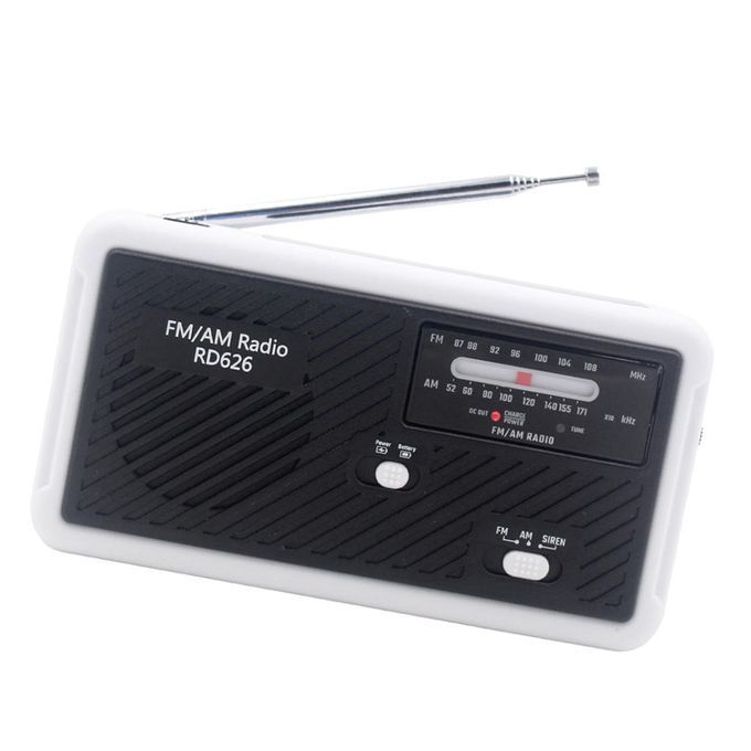 Emergency Radio Solar Power Dynamo Crank AM/FM Alert Radio & LED Lamp