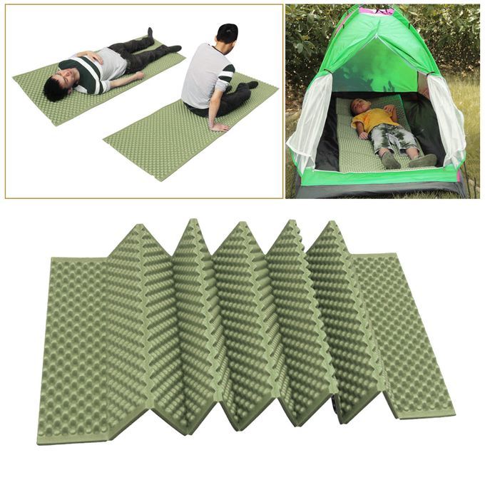 190x61cm Foam Camping Mat Tent Pad Moistureproof Travel  Green