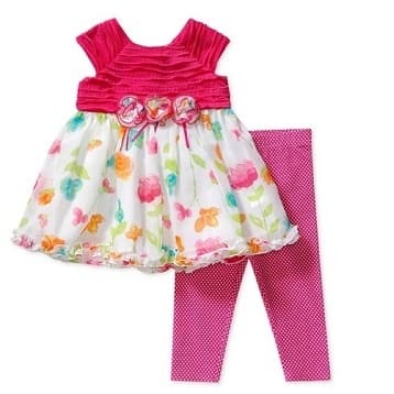 Baby Girls' 2-Piece Top & Leggings Set