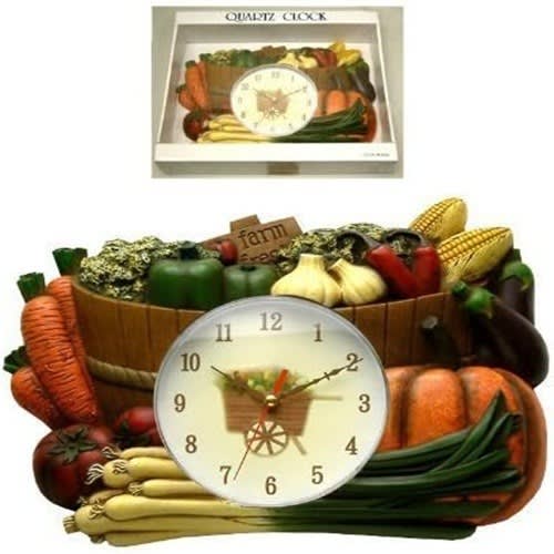 Vintage Dining / Kitchen Wall Clock + Free Gift