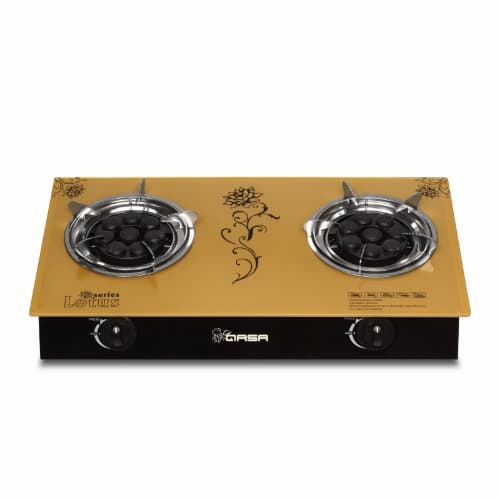 Glass Table Top Gas Cooker -Double Burner