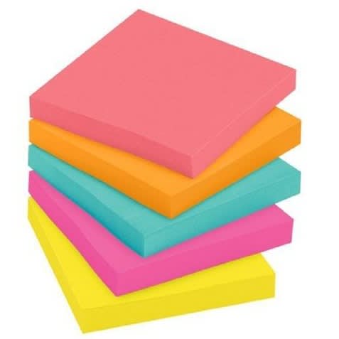 Buyor Sticky Notes 3"x3" - 5 Colours - 400 Sheets