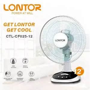 Lontor Rechargeable Table Fan