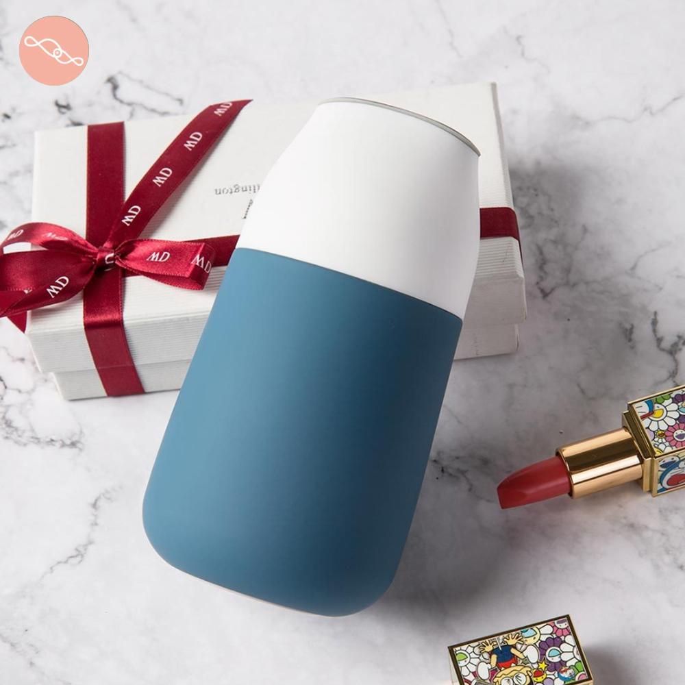 Smart Vacuum Insulation Bottle Travel Mug Kiss Kiss Fish Vacuum Flasks Thermoses OLED Temperature Display Cup Thermos 310ML