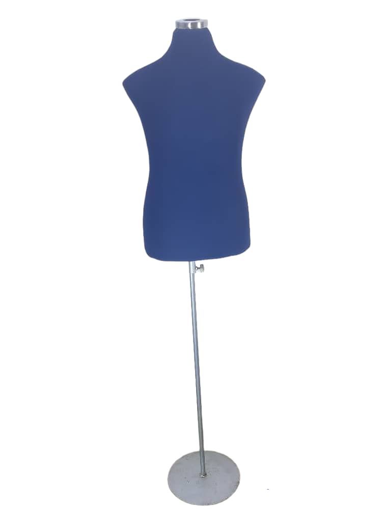 Half Body Male Navy Blue Mannequin Dress Form(padded)