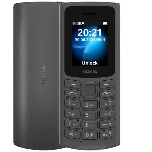 105 - 1.8 inch - Dual Sim - 4g - 1020mAh - Black