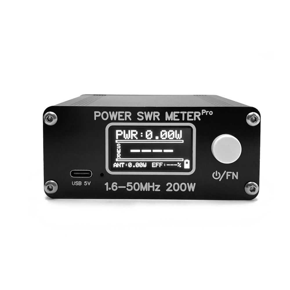 1.6-50MHz Frequency 0.5W-200W  SWR Meter 1.29 Inch OLED