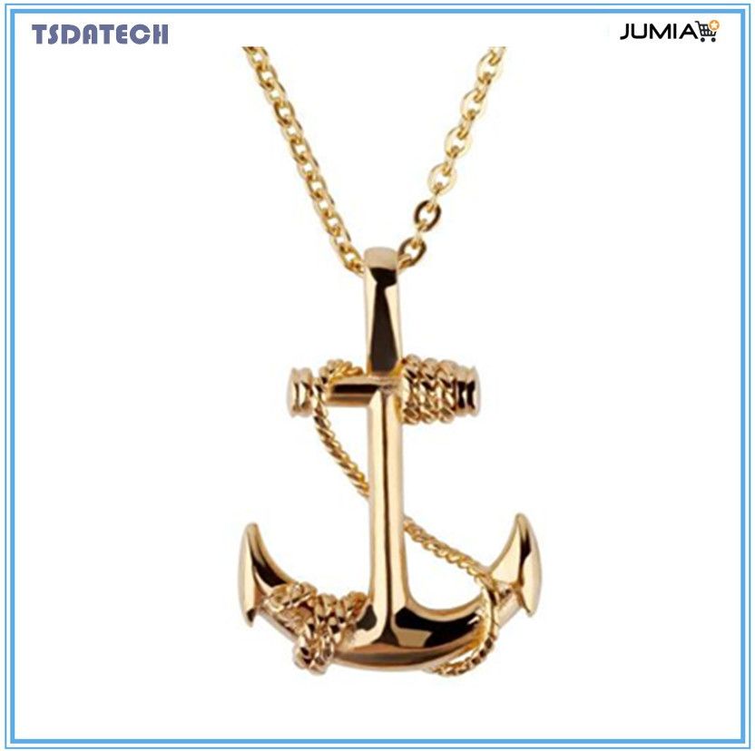 Men's Necklace Chain Boat Anchor Pendant