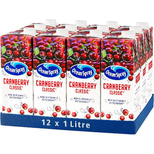 Ocean Spray Classic Cranberry Juice Drink - 1l Carton - 12-pack