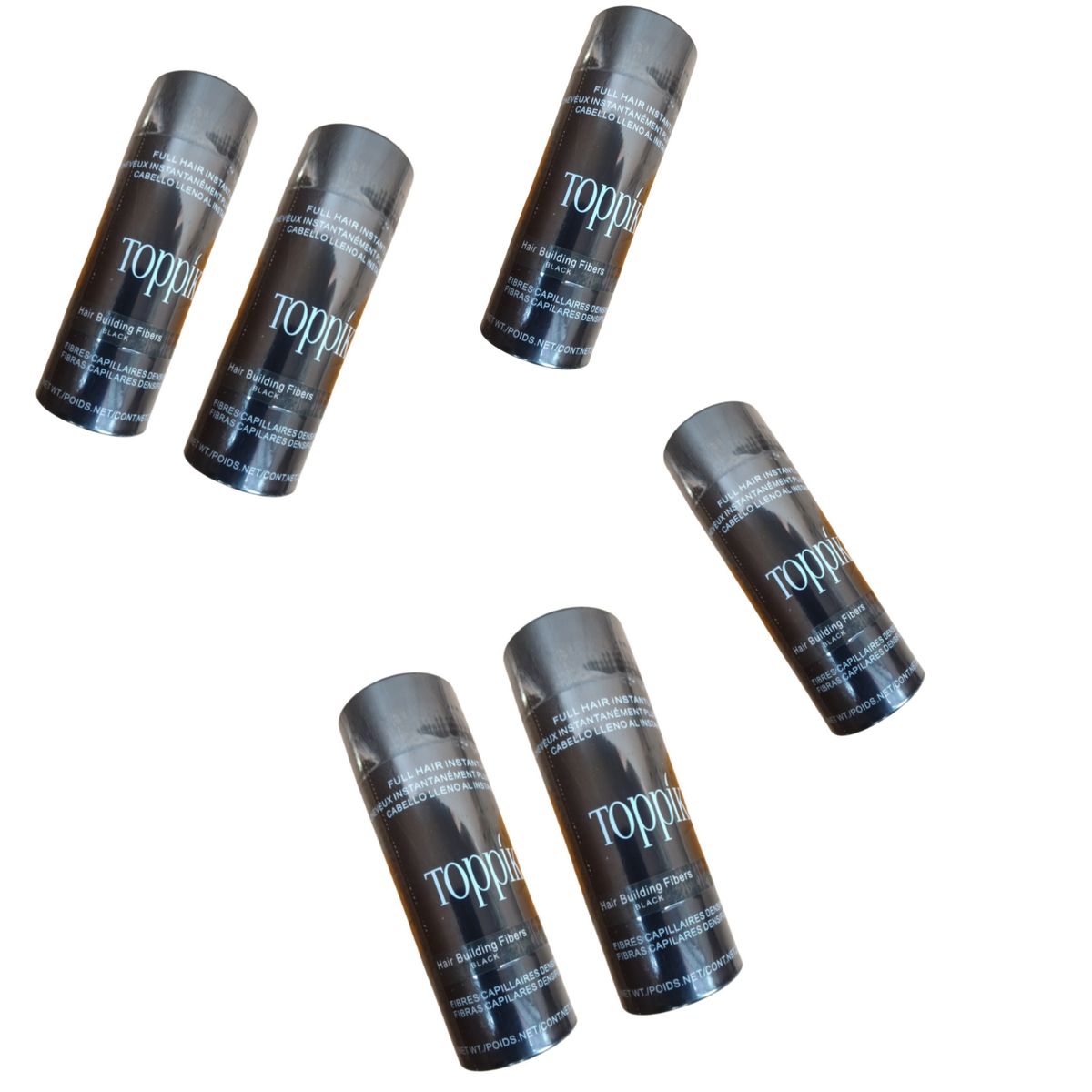 6pcs Black Hair Building Fibers