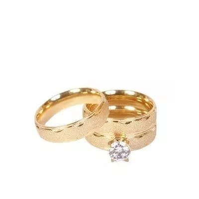 3 In 1 Wedding Band For Couple