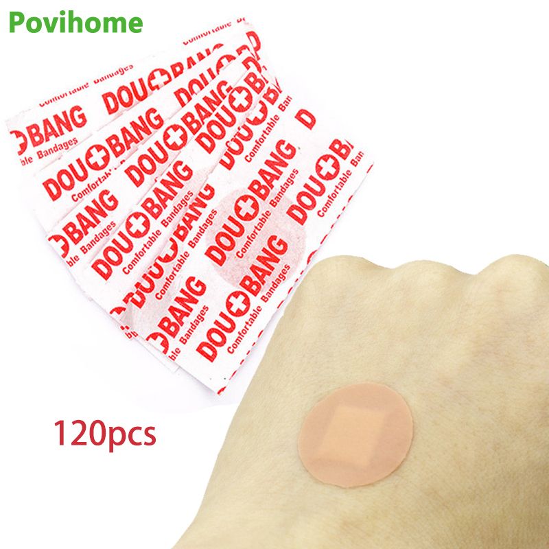 Aid Shape Band-aid D3514 Round Medical Band-Aids Waterproof Breathable Round Band Plaster Disposable 120pcs Wound Adhesive