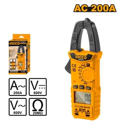 Digital Ac Clamp Meter - Ac 200a