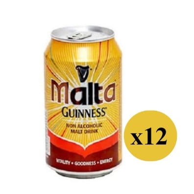 Malta Guinness Can - 330ml X 12 Pcs