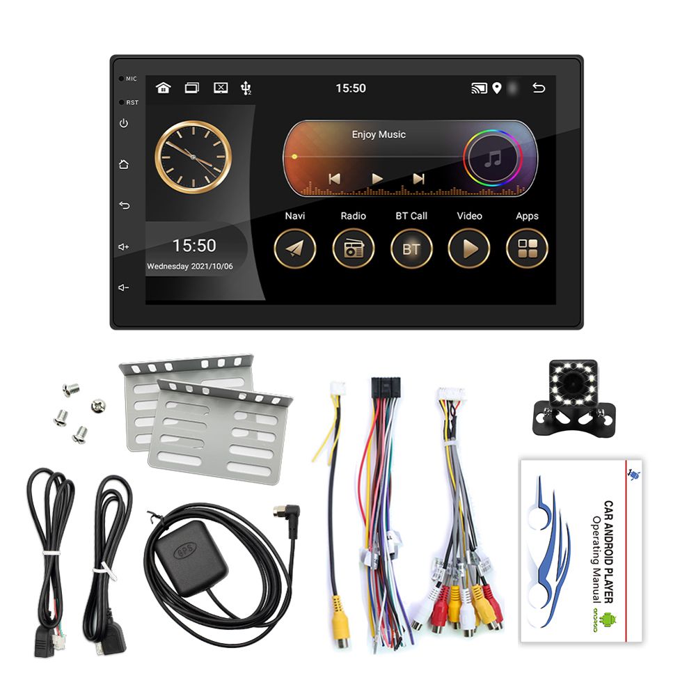 Android 11 Car Stereo Double Din GPS Navigation FM Radio