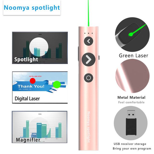 Noomya Spotlight X10 Metal Wireless Presenter Highlight