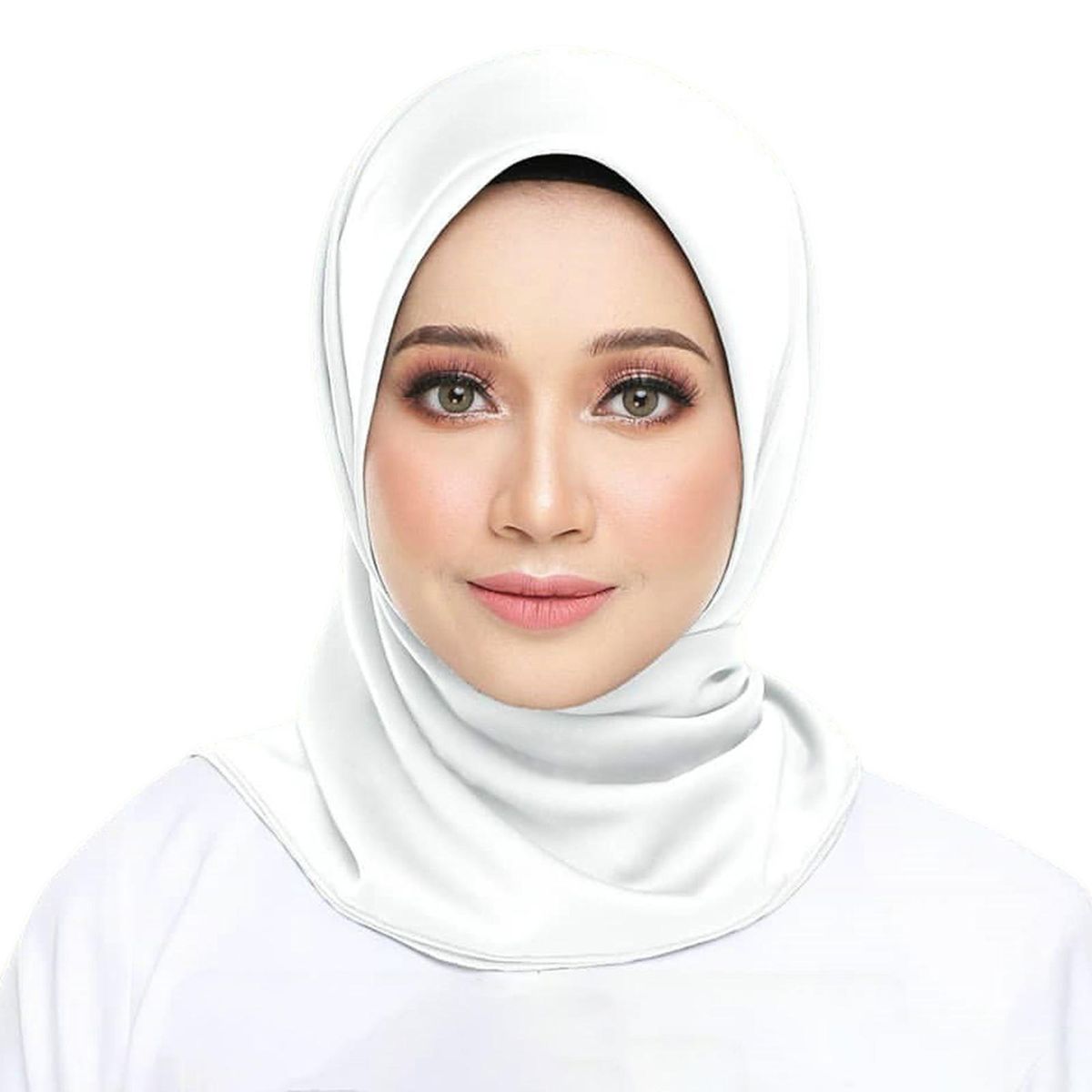 Women Head Wrap Vivid Color Wear Resistant Washable-White