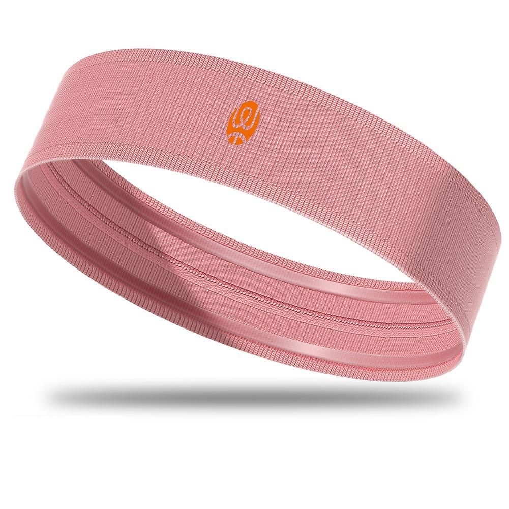 WEST BIKING Sport Headbands Bike Cycling Sweatband Fitness Jogging Yoga Headscarf Head Sweat Hair Band Bandage Men Women,Pink