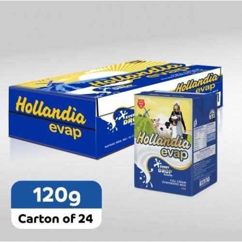 Hollandia Evap Full Cream Milk - 120g X 24pcs - 1 Carton