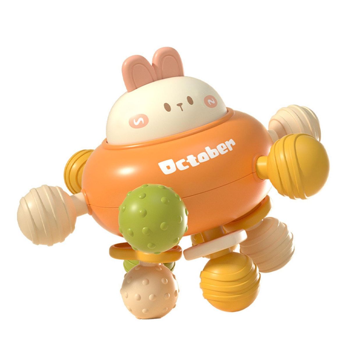 Baby Rattle Soft Teether Sensory Training Toy