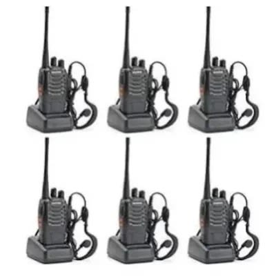 Walkie Talkie Radio With Earpiece - 6 Pieces