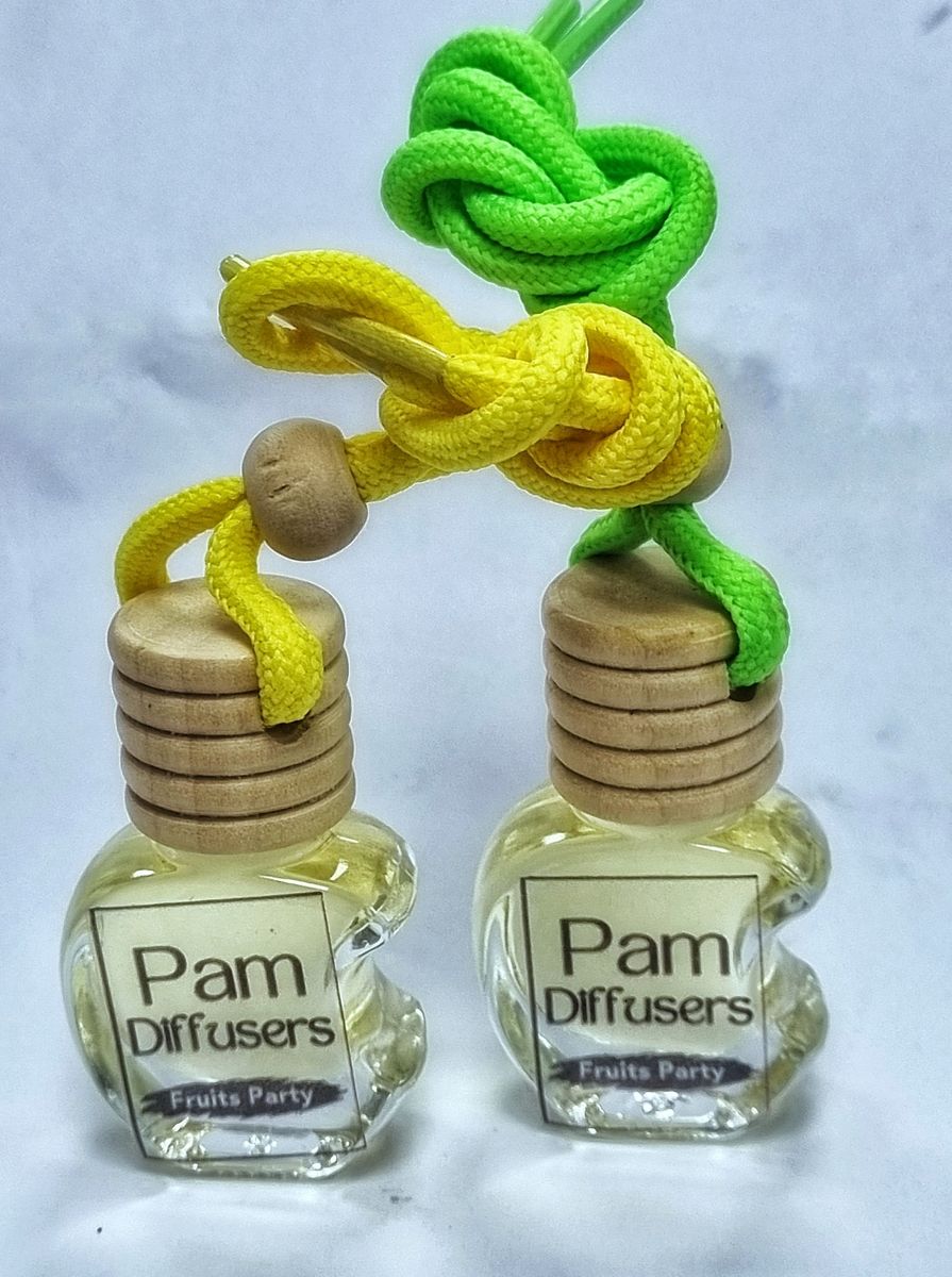 2&times; Hanging Car Air Freshener - Car Diffuser - Fruits Party