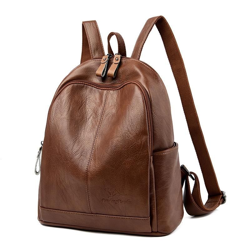 Backpack for women 2022 new Korean version trendy soft leather PU leather backpack for students,
