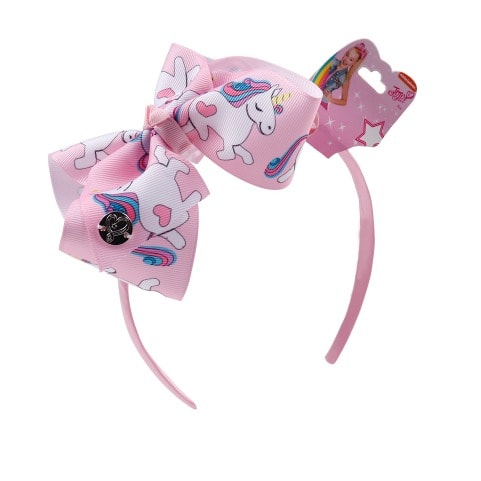 Headband Hair Bow- Pink