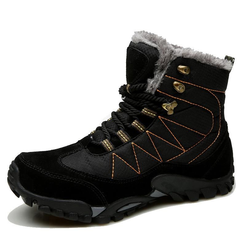 outdoor High-top Plush Men Snow Boots