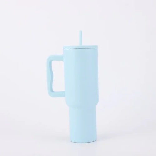 Spill-proof Tumbler With Straw Lid Cup Sipper - 40oz With Free Straw Cove Blue R