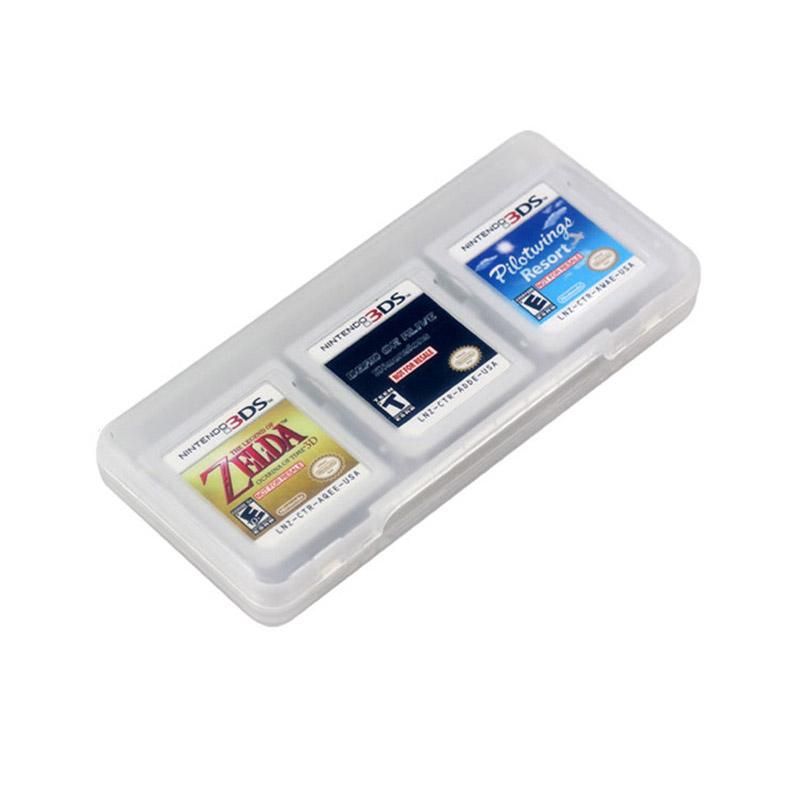 Clear 6 in 1 Game Card Storage Case for Nintendo 3DS XL LL