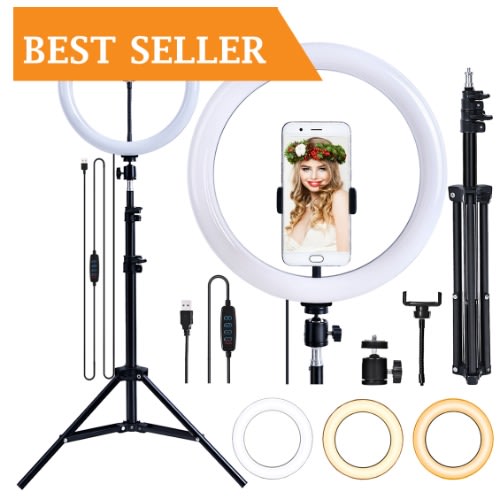 Makeup Ring Light With Stand And Bluetooth