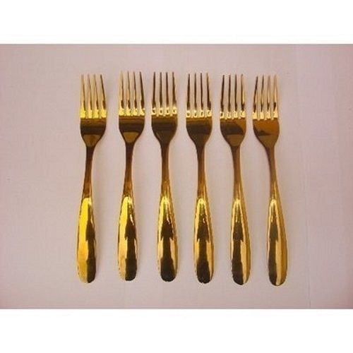 Gold Plated Table Cutlery - 6 Pieces Of Fork Or Spoon