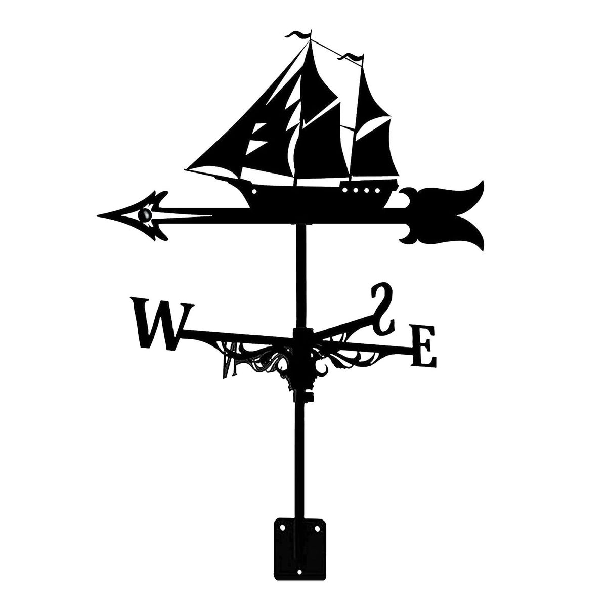 Sailboat Weather Vane - Retro Sailboat Weathervane