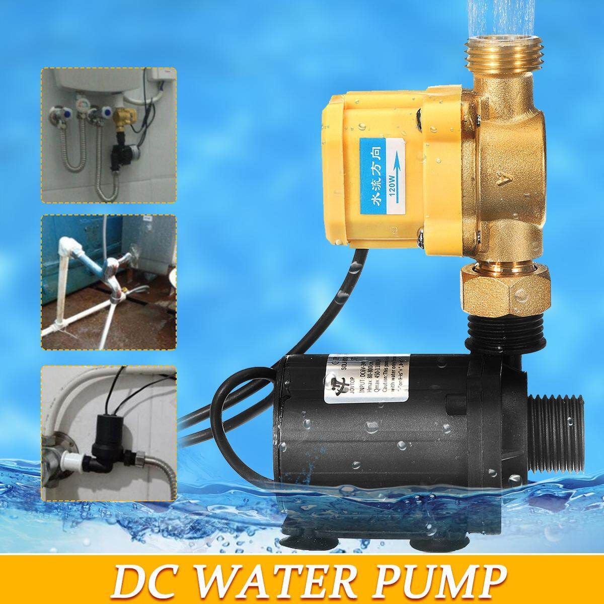 24V Solar Water Pump Shower Heating Booster Brushless Motor Switch 1100L/H JT-800D