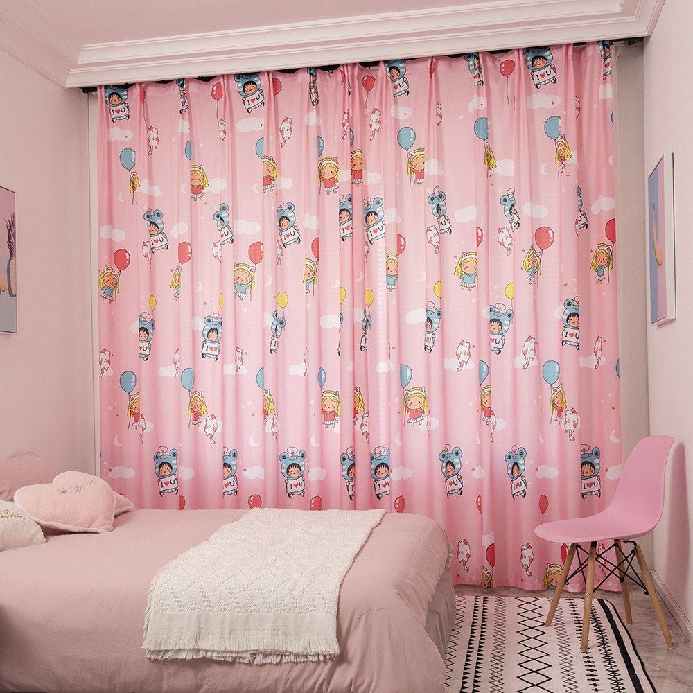 Semi Blackout Curtains For Bedroom Thermal Insulated Printed