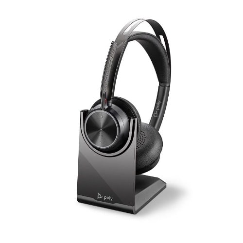Voyager Focus 2 Bluetooth Headset With Charging Stand