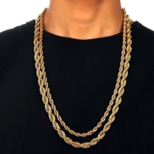 Men's Necklace Set - Gold