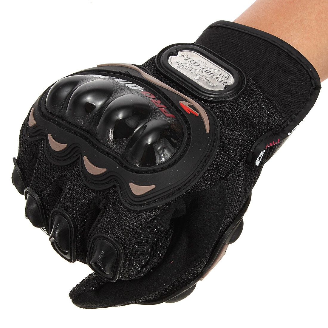 Motorcycle Bike Bicycle Full Finger Racing Sports Protective Black XL